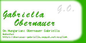 gabriella obernauer business card